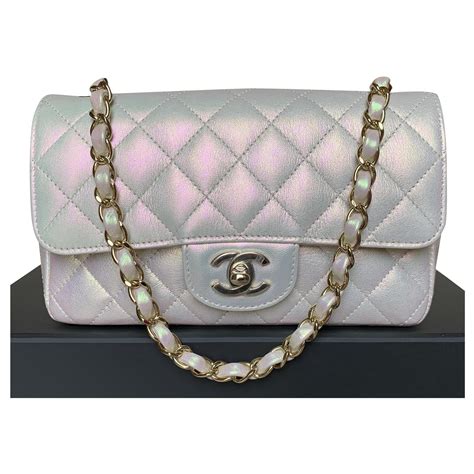 chanel mini flap iridescent